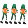 Garneck 3 Pièces Chapeau Longues Jambes Poupée Gnomes Ornements Cadeaux De La Saint-Patrick St Décorations pour La Maison De 