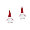 HOMSFOU 5 Pièces Poupée sans Visage Décorations De Noël du Père Noël Éclairer Les Gnomes Figurine De Poupée en Peluche De Noë