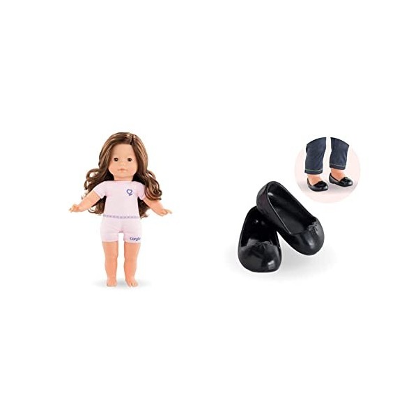 Corolle - Ma, Pénélope, 36cm, dès 4 Ans, 9000200090 & Ballerines Noires, pour poupée Ma, dès 4 Ans, 9000210040