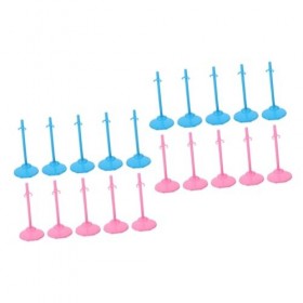 ibasenice 40 Pcs Poupée Stand Stands pour LAffichage Poupée Accessoires Figurine Présentoir Figurines Stand Poupée Présentoi
