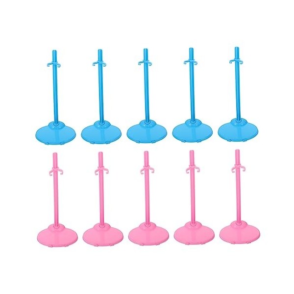 ibasenice 40 Pcs Poupée Stand Stands pour LAffichage Poupée Accessoires Figurine Présentoir Figurines Stand Poupée Présentoi