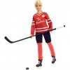 Tim Hortons Barbie Doll 12-inch Curvy Collectible Barbie Doll Wearing Hockey Uniform, with Doll Stand and Certificate of Au