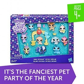 Littlest Pet Shop Sparkle Spectacular Collection Pack Toy, Includes 10 Glitter Pets, Ages 4 and Up