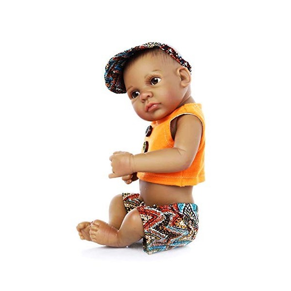 Peau De Poupées Bébé Fille/Garçon 26 Cm, Simulation Indienne en Silicone Souple, Mini Poupée Réaliste, Cadeau pour Enfants A