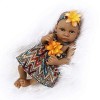 Peau De Poupées Bébé Fille/Garçon 26 Cm, Simulation Indienne en Silicone Souple, Mini Poupée Réaliste, Cadeau pour Enfants A
