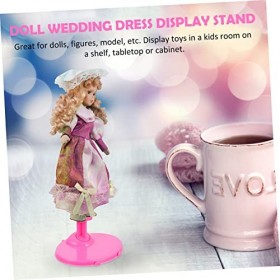 ibasenice 12 Pièces Support De Poupée Support De Moniteur Jouet Bébé Poupée Mini Poupées Cadre De Support De Poupée Stand Up 