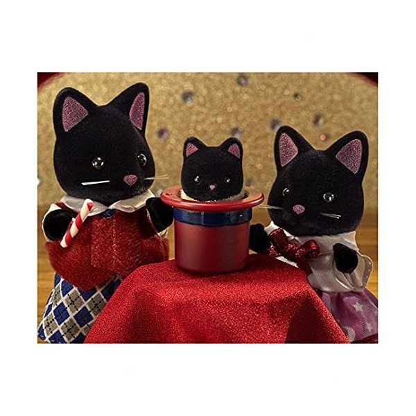 Grabo Sylvanian - La Famille Chat Magicien - 5530 - Mini poupée