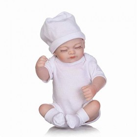Baryuu Reborn Poupée Bébé Silicone Bébé Reborn-26cm-blanc