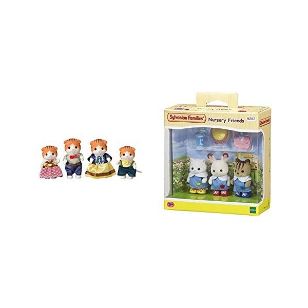 Sylvanian Families-5290 Jouet, 5290, Multicolore & Nursery Friends Families Les Amies De Creche, 5262, Multicolore