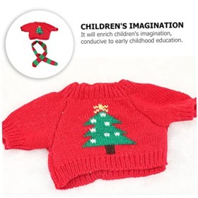 ibasenice 3 Ensembles De Vêtements De Maison De Poupée Elf Poupée Pull Poupée Pull Robe Père Noël De Vin Couverture Poupée Tr