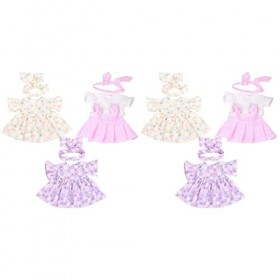 Toyvian 6 Pièces Vêtements Américains Vêtements De Poupée De Simulation Vêtements De Poupée Exquis Enfant Robe De Princesse F