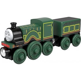 Thomas et ses amis locomotive en bois Emily, jouet pour enfant, 2 ans et plus, GGG47