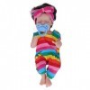 Dilwe Poupée Reborn Girl, 12in Silicone Baby Girl Doll Lavable Newborn Girl Doll Cadeau pour EnfantsPoupées humanoïdesPoupée 