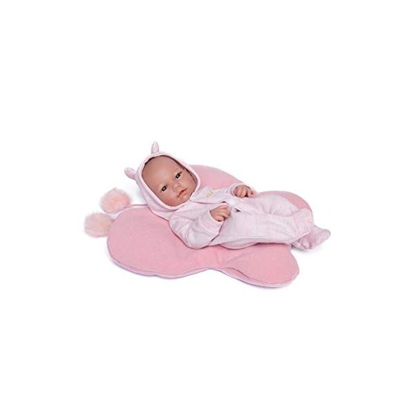 Poupées Guca - Poupée Nacre Inma Pyjama Rose avec nœud Papillon en Jeu. 36 cm, Multicolore 923 , Couleur/modèle Assorti.