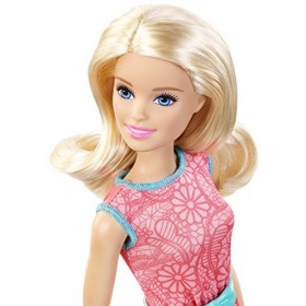 Barbie Mattel Year 2015 Friends Series 12 inch Doll DGX62 in Pink Dress with Blue Belt and Pink Heart Accessory