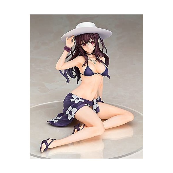 QDLONG Maillot de bain Kasumigaoka Utaha à léchelle 1/7 Ver. Figurine danime fille mignonne adulte figurine daction danim