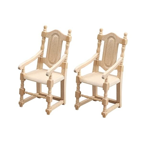 Toyvian 5 Pièces Chaise De Simulation Mini Poupées Chaises Poupées Miniatures Décor De Table Adorable Chaise Miniature Chaise