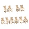 Toyvian 5 Pièces Chaise De Simulation Mini Poupées Chaises Poupées Miniatures Décor De Table Adorable Chaise Miniature Chaise