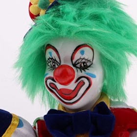 MRXFN Ornements de Bureau de Voiture Poupée Clown en Porcelaine de 18 cm avec Belle Tenue et Ceic, Cadeau