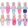 ebuddy 10 jeux - Les accessoires pour les vêtements de poupée mignons comprennent des chapeaux et des bandeaux pour poupées n