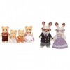 SYLVANIAN FAMILIES - 5059 - Famille Ours - Mini Poupée & Les Grands-Parents Lapin Chocolat Families Mini-poupées et Figurines