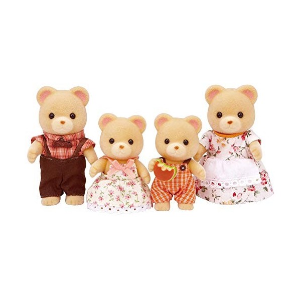 SYLVANIAN FAMILIES - 5059 - Famille Ours - Mini Poupée & Les Grands-Parents Lapin Chocolat Families Mini-poupées et Figurines