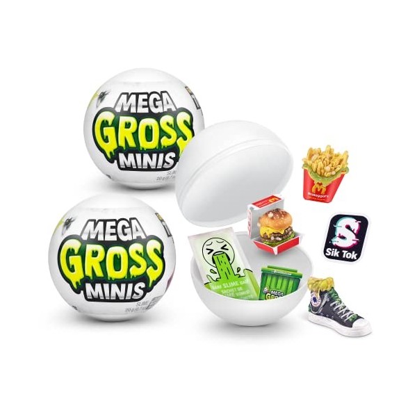 5 SURPRISE Mega Gross Mini, Lot de 2 Mystery Capsule Real Miniature Brands Jouet à Collectionner, 77367, 2 Pack