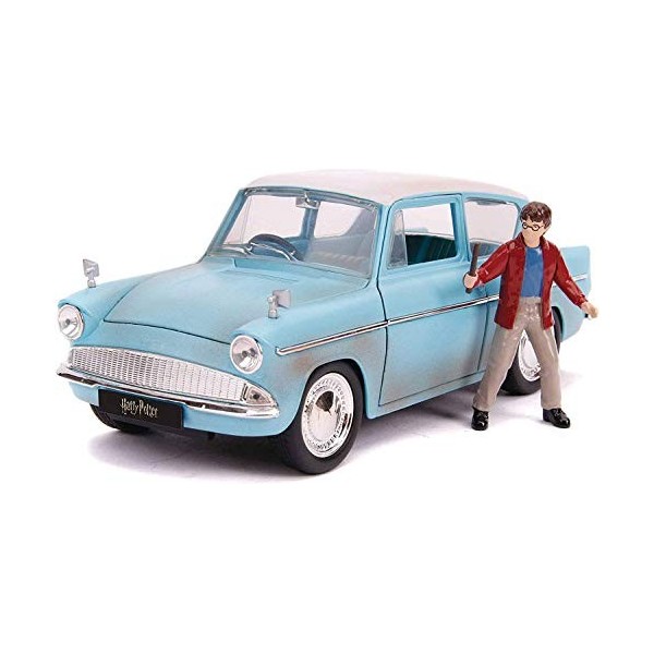 Jada Modèle DieCast Ford Anglia avec Figurine en Métal Harry Potter échelle 1:24