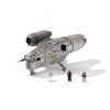 Star Wars Micro Galaxy Squadron Starship Class Razor Crest Vaisseau de 18 cm avec Micro Figurines Mandalorian, Greef Karga et