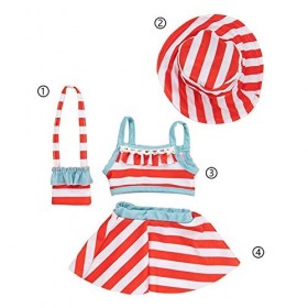 Vêtements de poupée 4 pièces/Ensemble Robe de Plage pour poupées Fille 18" pour Cadeaux Fille pour Enfants,B