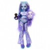 Monster High Poupée Articulée Abbey Bominable Fille Du Yeti Avec Mammouth Laineux Tundra, Accessoires Effrayants Inclus, À Co