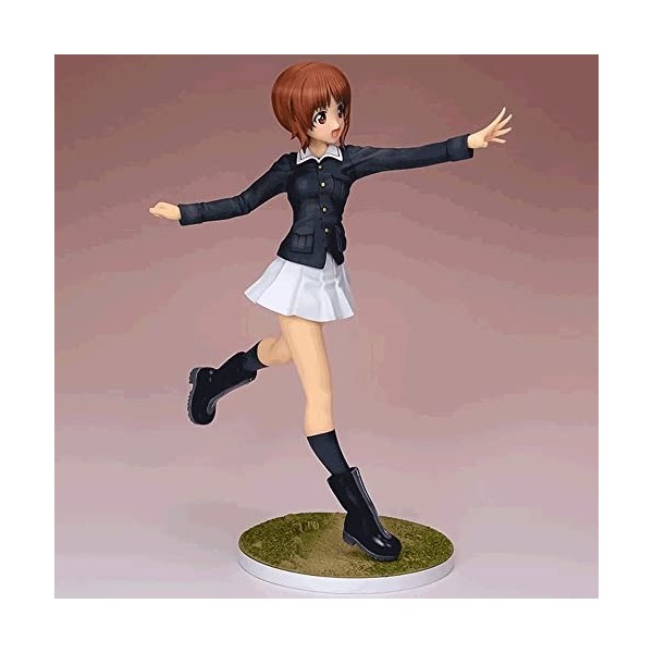 RIZWELLA Personnages danime - Nishisumi Miho - 1/8 Ver. Statue de Personnage de Dessin animé Mignon poupée dodue modèle Otak