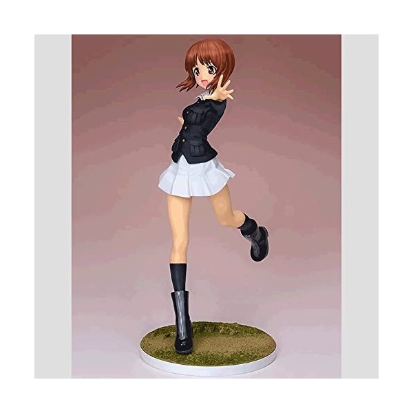 RIZWELLA Personnages danime - Nishisumi Miho - 1/8 Ver. Statue de Personnage de Dessin animé Mignon poupée dodue modèle Otak