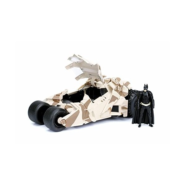 Jada Toys- Batmobile Trumble Camo Batman Voiture Miniature de Collection, 98543CAM, Sable, 1/24ème