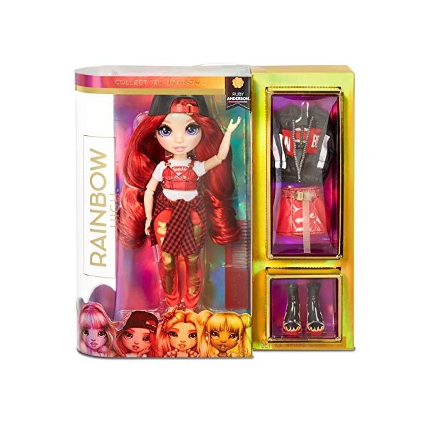 RAINBOW HIGH Poupée Mannequin - Skyler Bradshaw – Poupée thème Bleu avec Tenues luxueuses, Accessoires et Socle - Série 1 - P