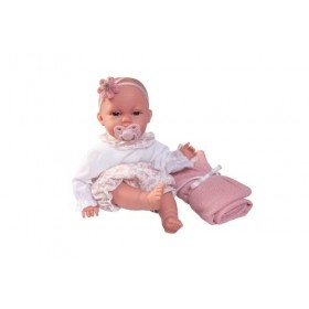 Muñecas Antonio Juan - Nouveau-né Baby Toneta posturites avec Couverture