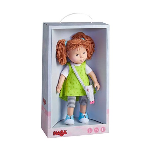 HABA 305585 305585 Milou Soft Body, Vinyl Limbs and Head 32 cm, Toy from 3 Years