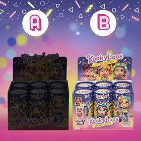 KOOKYLOOS Série Party Time - Boîte de 6 poupées à Collectionner avec Accessoires de Mode, vêtements, Chaussures et Jouets, 3 