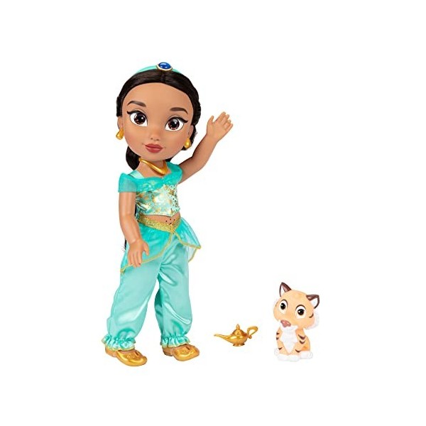 Disney Princess My Singing Friend Jasmine Feature Doll, 14” / 35 cm Tall Doll Sings ‘A Whole New World’, Accessories Included