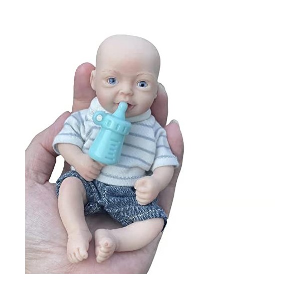 15cm Mini Reborn Baby Dolls Silicone Full Body, Poupées réalistes en silicone qui ont lair réelles, Poupées en silicone pour