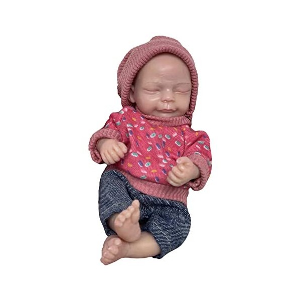 15cm Mini Reborn Baby Dolls Silicone Full Body, Poupées réalistes en silicone qui ont lair réelles, Poupées en silicone pour