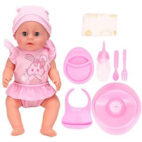 BALRAJ Poupée De Bébé Réaliste avec Effet Sonore, Jouet De Poupée Bébé Fille De 18 Pouces, Poupées De Bébé Douces électriques