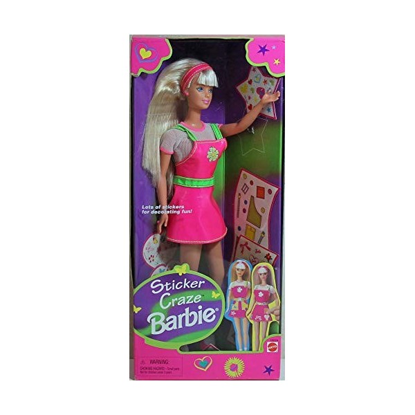 Sticker Craze Barbie Doll w Stickers 1997 