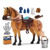 Sunny Days Entertainment | Quart de Cheval avec tête Mobile, Son réaliste et 14 Accessoires de toilettage | Blue Ribbon Champ