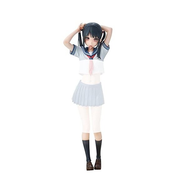 PIELUS Figurine Ecchi Sailor Fuku No Mannaka Figurine Complète Figure danime Fille Statue Jouet Vêtements Amovibles Décor de