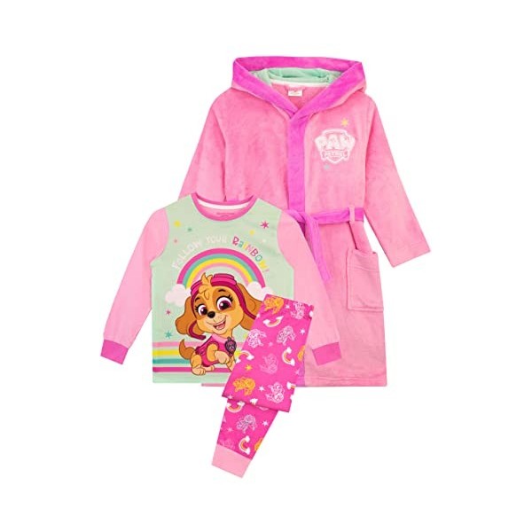 Paw Patrol Robe de Chambre Fille Pyjamas Skye Rose 3-4 Ans