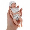 ErZhuiZi Poupée Reborn Garçon Silicone Minuscule 15cm Bebe Reborn Fille Silicone Plein Corps Poupée Reborn Fille Reborn Baby 