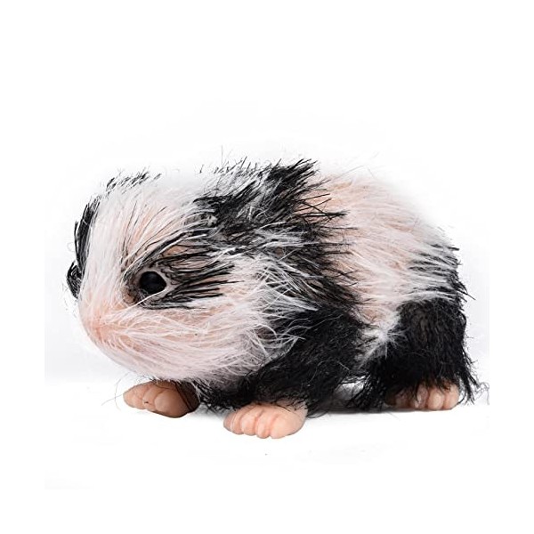 PERTID Animaux renaissants - Doux Mini Animaux Reborn en Silicone Réaliste,Mignon réaliste Panda Mini bébé Animaux poupée Cor
