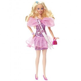 Barbie Rétro Poupée Mannequin Bal de Promo, années 80, cheveux blonds ondulés, reine du bal, à collectionner, Jouet Enfant, D
