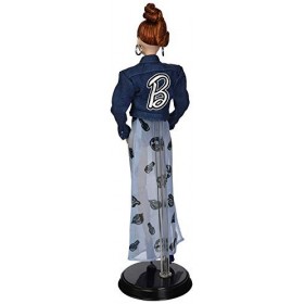 Barbie Signature poupée de collection stylisée par Marni Senofonte, avec chignon roux, veste bleue et longue robe fendue, jou